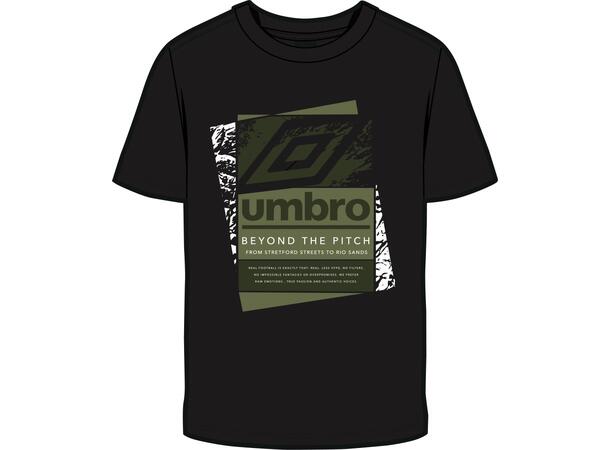 UMBRO Layered Box Logo Tee Svart M T-shirt i bomull