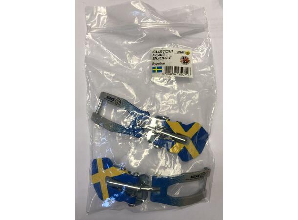 SIDAS FLAG BUCKLE Sweden 2-P Spänne med Sverige-flagga 2-pack