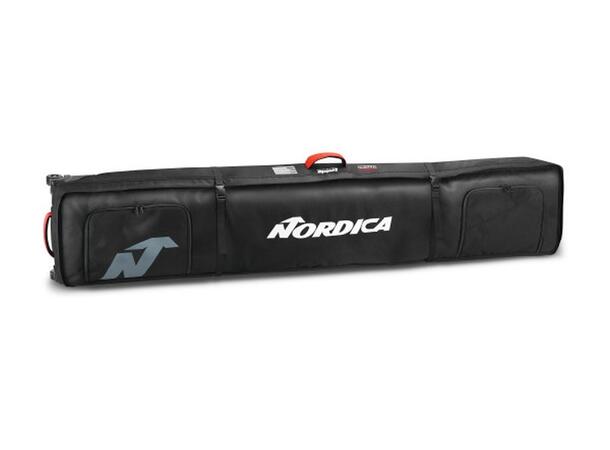 NORDICA DOUBLE ROLLER SKI BAG Svart/Vit Skidfodral för 2-3 par skidor 