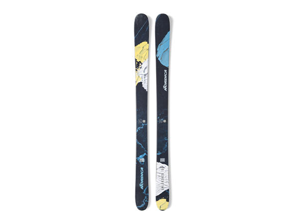 NORDICA UNLEASHED 108 Blå/Gul 186 Skidor Freeski Twintip (flat) 