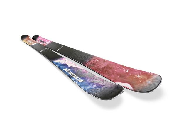 NORDICA UNLEASHED 90 Svart/Rosa 152 Skidor Freeride Twintip (flat) 
