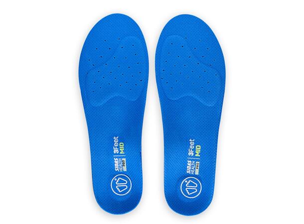 SIDAS 3FEET PERFORM SH MID Grön XL Formade iläggssulor medelhögt fotvalv 