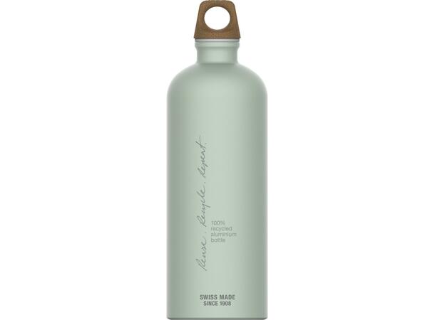 SIGG TRAVELLER MYPLANET Grön 1L Flaska i aluminium "Repeat Plain" 