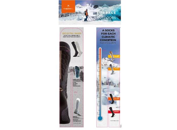 THERM-IC WD KIT BANNER : SOCKS WINTER POS infoskyltar till Wooden Display 