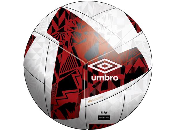 UMBRO Neo Swerve Pro TB Vit/Röd 5 Matchboll FIFA Quality Pro 