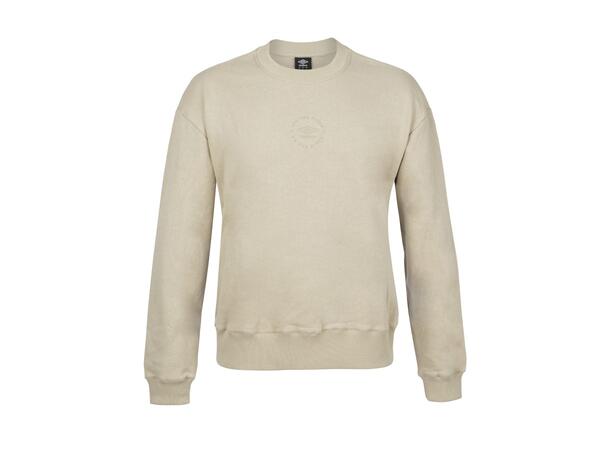UMBRO RLXD Sweat Beige M Sweatshirt med rundhals 