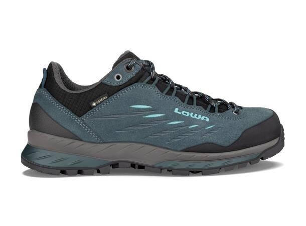 LOWA DELAGO GTX LO WS Petrol 5 Trekkingsko med Goretex dam 