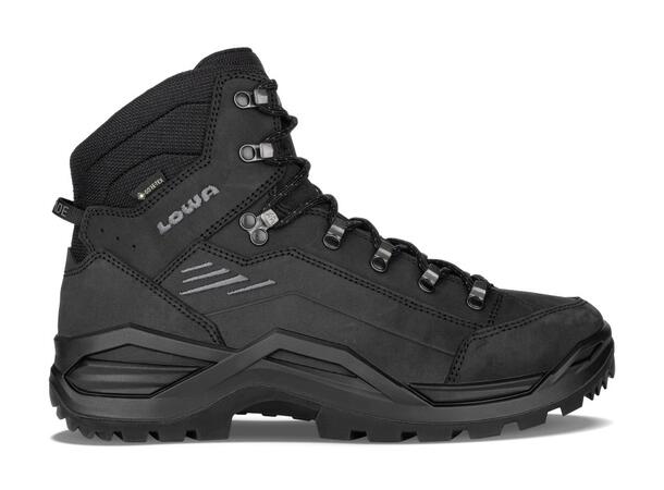 LOWA RENEGADE EVO GTX MID Deep Black 7,5 Vandringskänga med Gore-Tex 
