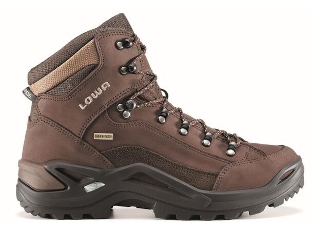 LOWA RENEGADE GTX MID WIDE Espresso 10 Vandringskänga med extra bred läst 
