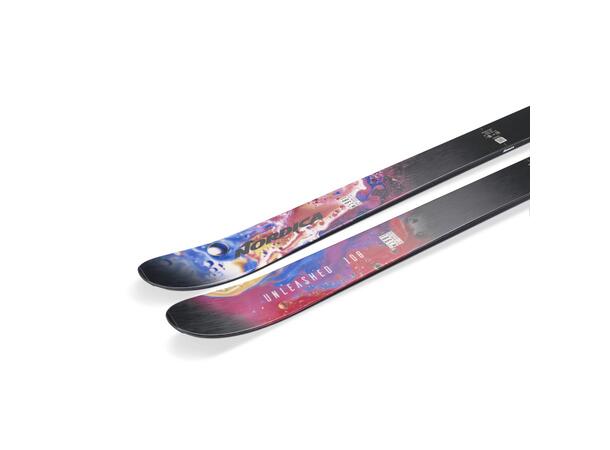 NORDICA UNLEASHED 108 Svart/Lila 162 Skidor Freeride Twintip (flat) 