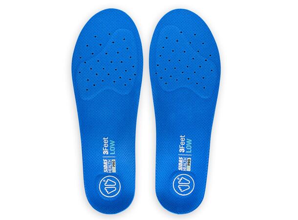 SIDAS 3FEET PERFORM SH LOW Blå M Formade iläggssulor lågt fotvalv 