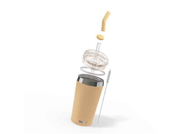 SIGG HELIA TRAVEL MUG Orange 0,45 L Termos-mugg med sugrör 