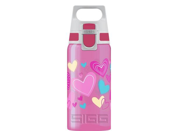 SIGG VIVA ONE Hearts 0,5 L Vattenflaska för barn 