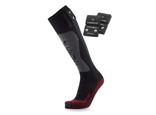THERM-IC SOCK SET FIRST+1200 Svart 35-38 Set med strumpor, batteri och laddkabel 