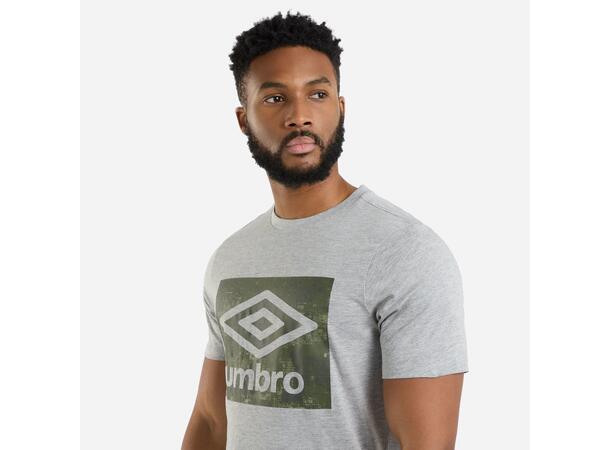 UMBRO Digi Camo Box Tee Grå M T-shirt i bomull 