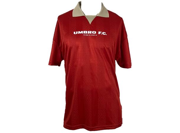 UMBRO Football Shirt Röd M T-shirt med krage 