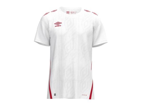 UMBRO UX Pro SS Jsy Vit/Röd S Matchtröja kort ärm 