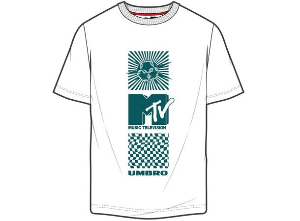 UMBRO X MTV Graphic Tee Vit M T-shirt MTV-colletction