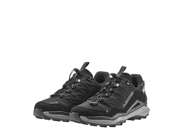 LOWA MADDOX PRO GTX LO SL Svart/Grå 10,5 Vandringssko med snabbsörning 