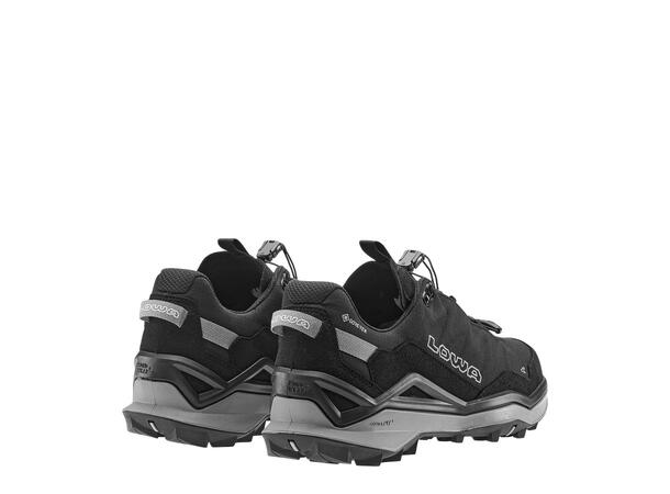 LOWA MADDOX PRO GTX LO SL Svart/Grå 10,5 Vandringssko med snabbsörning 
