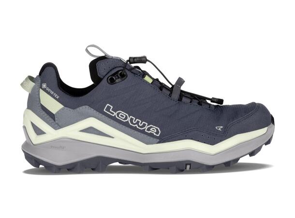 LOWA MADDOX PRO GTX LO SL WS Blå 3,5 Vandringssko med snabbsnörning dam 