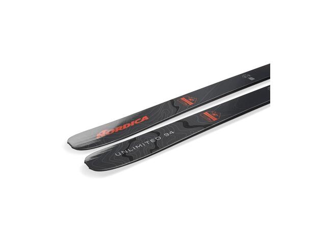 NORDICA UNLIMITED 94 Röd/Grå 186 Skidor All Mountain Touring (flat) 
