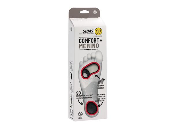 SIDAS COMFORT + MERINO Svart M Iläggssulor vinter 