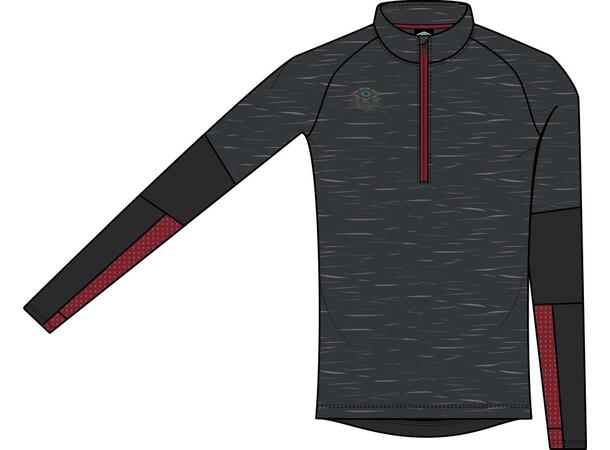 UMBRO Pro Tr Half Zip Top Svart M Träningströja med hög krage 
