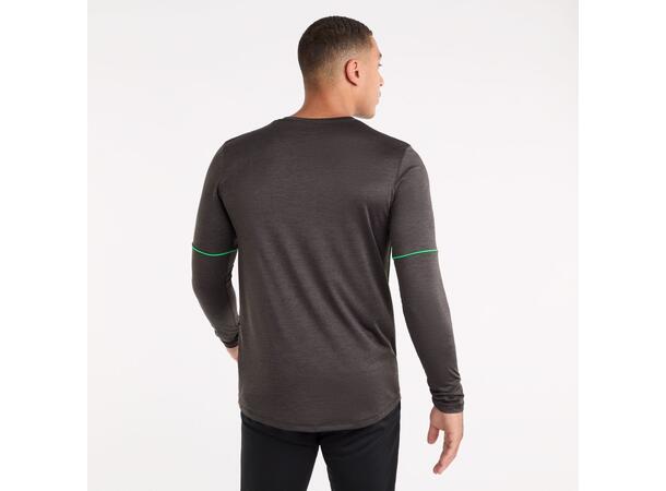 UMBRO Pro Trn LS Marl Poly Tee Svart L Långärmad tränings t-shirt 