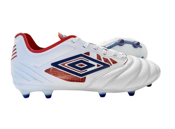UMBRO Tocco IV Pro FG Vit/Blå 47 Fotbollsko fasta dobbar 