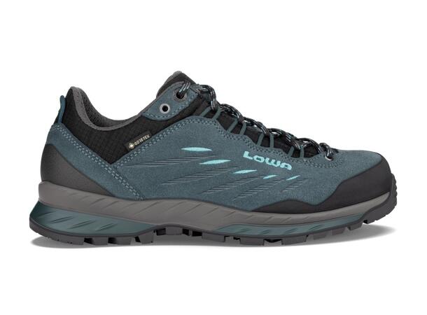 LOWA DELAGO GTX LO WS Petrol 4,5 Trekkingsko med Goretex dam 
