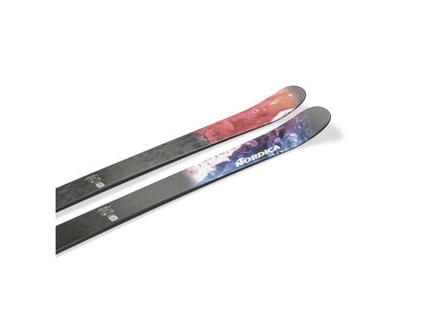NORDICA UNLEASHED 90 Svart/Rosa 174 Skidor Freeride Twintip (flat) 