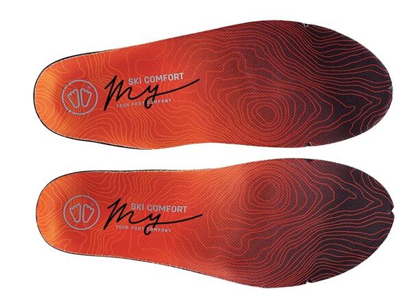 SIDAS MY SKI COMFORT Orange S Formbara iläggssulor skidåkning 