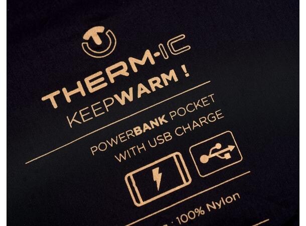 THERM-IC POWER VEST HEAT MEN Svart L Värmeväst (inkl U-pack, exkl.Powerbank)