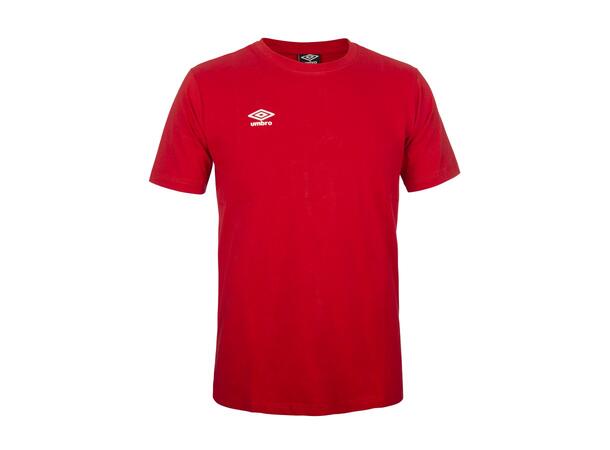 UMBRO Basic Tee Jr Röd 140 T-shirt med rundhals junior 