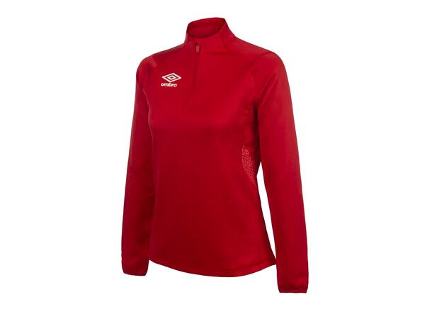 UMBRO Liga Halfzip W Röd 38 Träningströja med krage dam 