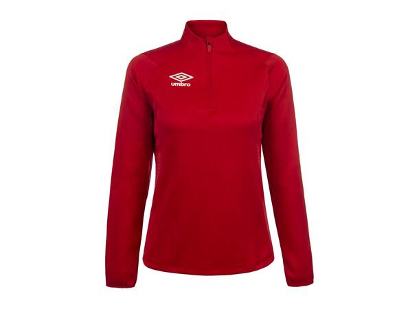 UMBRO Liga Halfzip W Röd 38 Träningströja med krage dam 