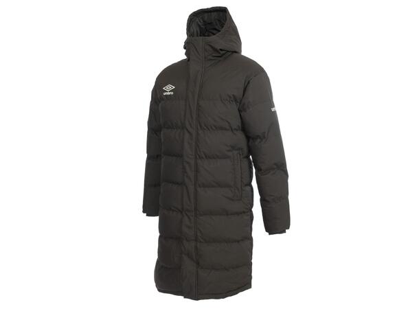 UMBRO Long Coach Jacket Svart XS Fodrad lång klubbjacka 