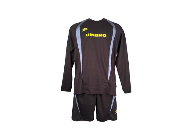 UMBRO Panelled Oversized Short Svart S Retro Fotbollsshorts 