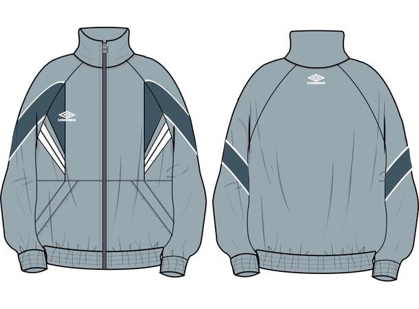 UMBRO Relaxed Track Jacket Lj.blå M Retrojacka i nylon 