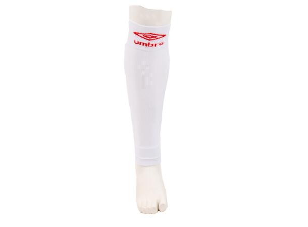 UMBRO UX Elite No Foot Vit/Röd SR Fotbollsstrumpor utan fot 
