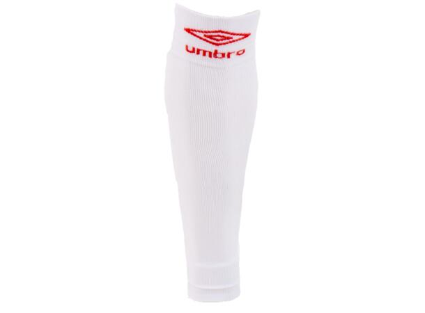 UMBRO UX Elite No Foot Vit/Röd SR Fotbollsstrumpor utan fot 