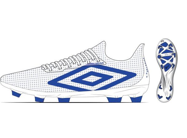 UMBRO Velocita Matrix Pro FG Vit 42,5 Fotbollsko fasta dobbar 