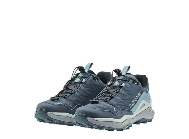 LOWA MADDOX PRO GTX LO SL WS Blå 4,5 Vandringssko med snabbsnörning dam 