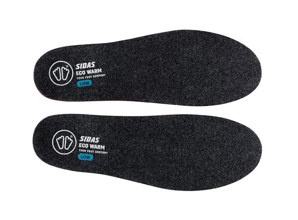 SIDAS 3FEET ECO WARM LOW Grå M Formade iläggssulor lågt fotvalv 