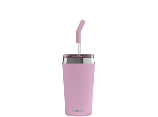 SIGG HELIA TRAVEL MUG Rosa 0,45 L Termos-mugg med sugrör 