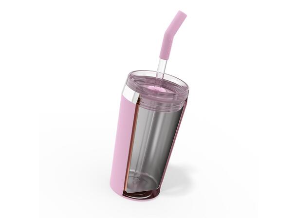 SIGG HELIA TRAVEL MUG Rosa 0,45 L Termos-mugg med sugrör 