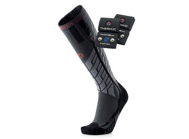THERM-IC S.E.T® PERF+1400B Grå 35-36 Set med strumpor, batteri och laddkabel 