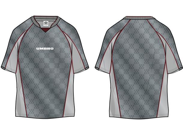 UMBRO Panelled Raglan Shirt Grå M T-shirt med print 