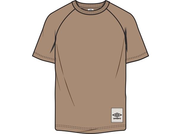 UMBRO RLXD Tee Brun S T-shirt med tryck 